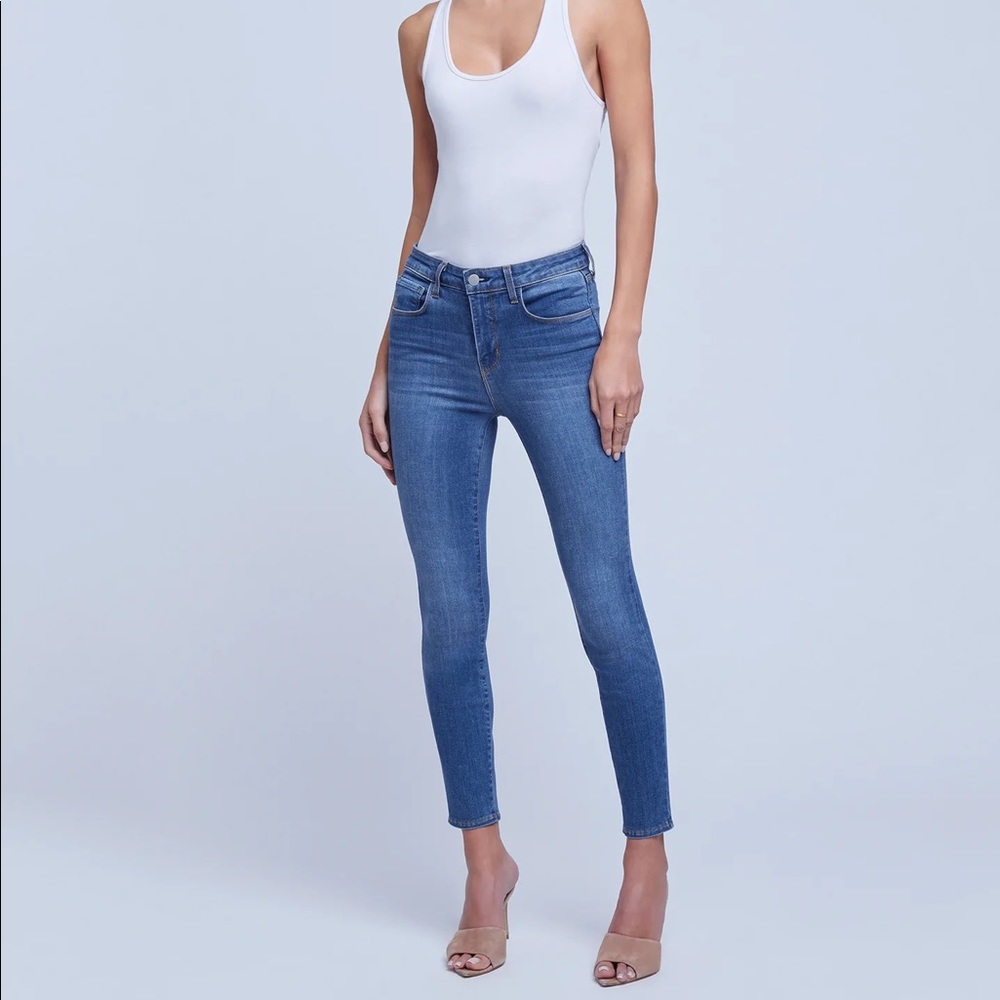 NWOT L’AGENCE Margot Skinny High-rise Light Vintage